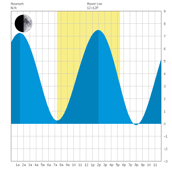 Distant Island tide chart for Thursday, December 29, 2022