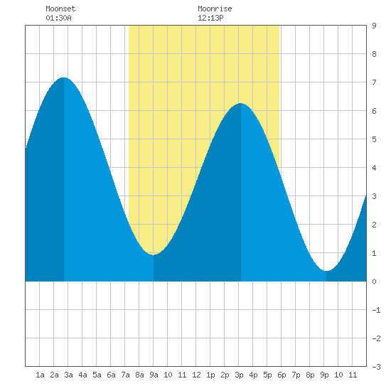 Distant Island tide chart for Sunday, January 29, 2023