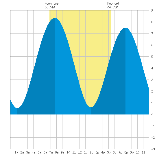 Distant Island tide chart for Sunday, November 12, 2023
