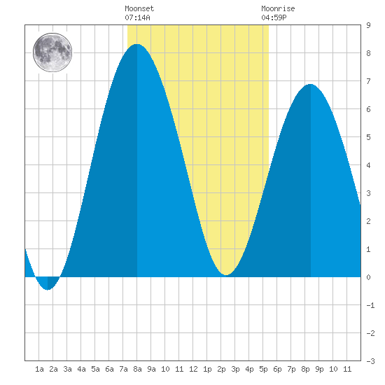 Distant Island tide chart for Tuesday, December 26, 2023