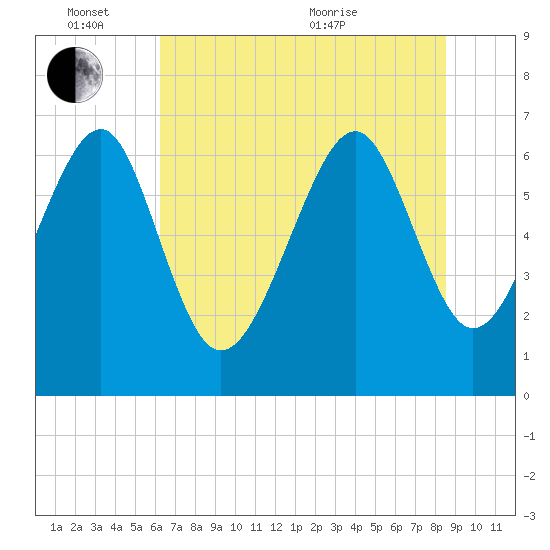 Distant Island tide chart for Friday, June 14, 2024