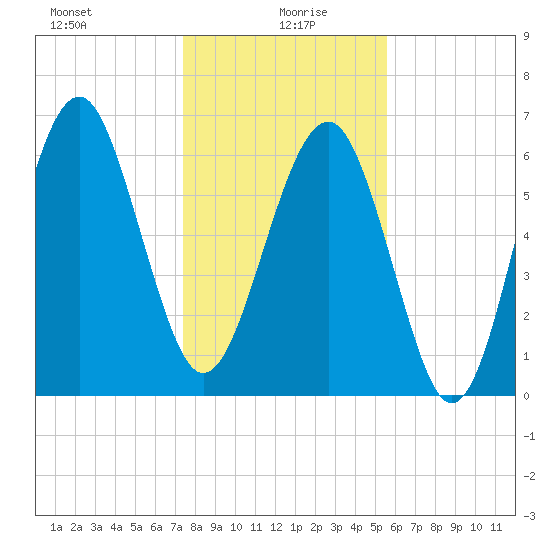 Distant Island tide chart for Tuesday, January 7, 2025
