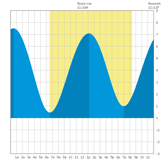 Distant Island tide chart for Tuesday, July 29, 2025