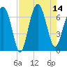 Distant Island tide chart for Thursday, August 14, 2025