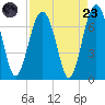 Distant Island tide chart for Saturday, August 23, 2025