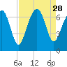 Distant Island tide chart for Thursday, August 28, 2025