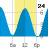 Distant Island tide chart for Saturday, January 24, 2026