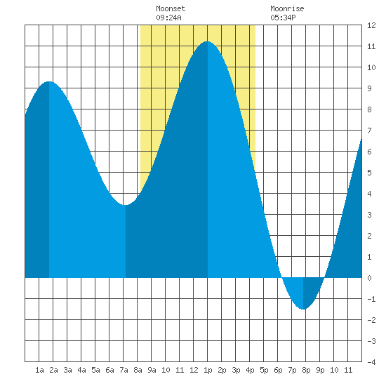 Palma Bay tide chart for Friday, January 29, 2021