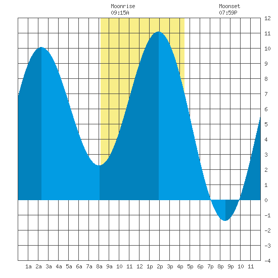 Palma Bay tide chart for Friday, January 31, 2025