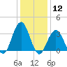 Risley Channel tide chart for Tuesday, January 12, 2021