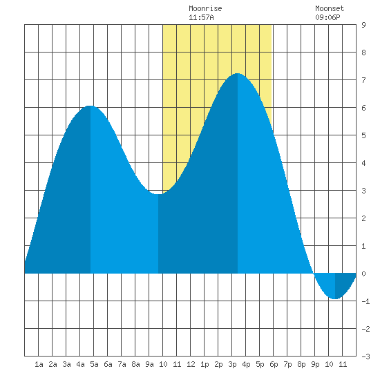 Dolgoi Island tide chart for Friday, January 15, 2021