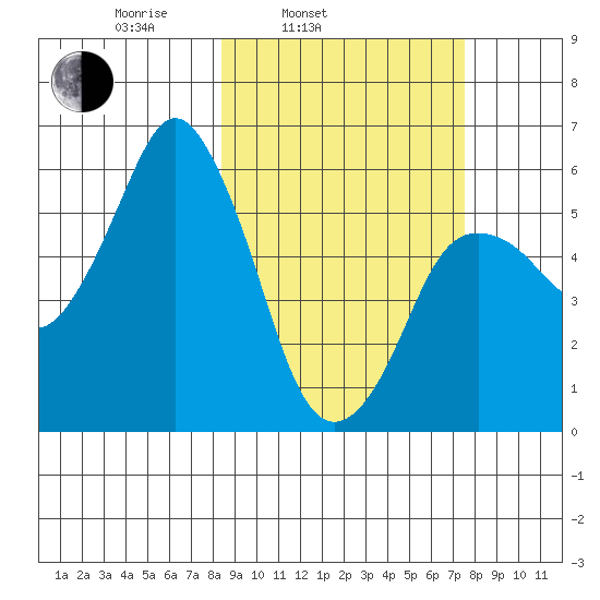 Dolgoi Island tide chart for Friday, March 5, 2021