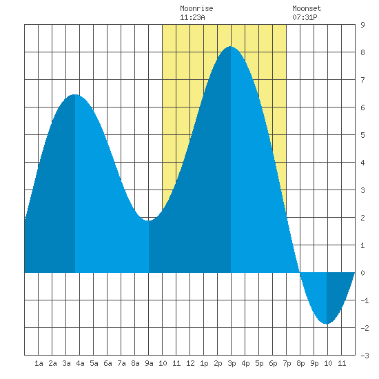 Dolgoi Island tide chart for Friday, November 5, 2021