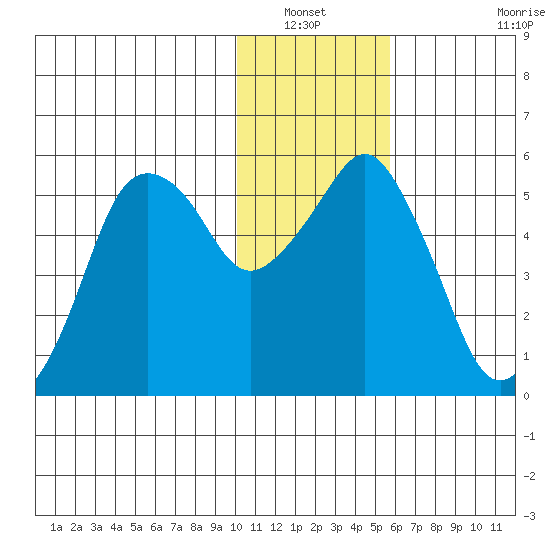 Dolgoi Island tide chart for Wednesday, January 11, 2023