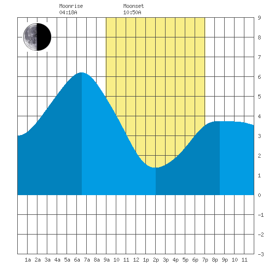 Dolgoi Island tide chart for Thursday, February 20, 2025