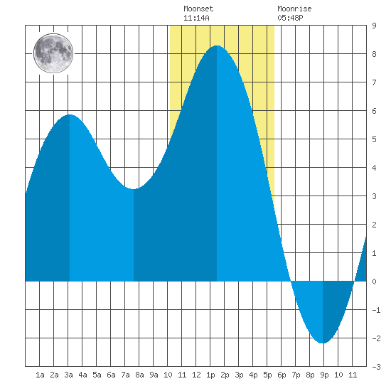 Dolgoi Island tide chart for Saturday, January 3, 2026