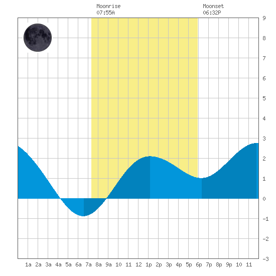 Dunedin tide chart for Wednesday, January 13, 2021