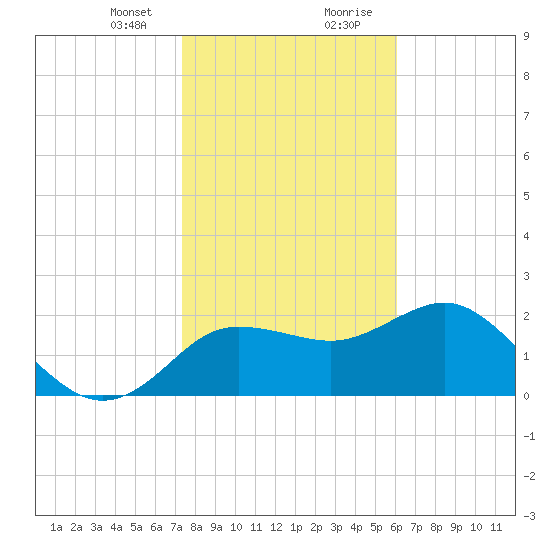 Dunedin tide chart for Sunday, January 24, 2021