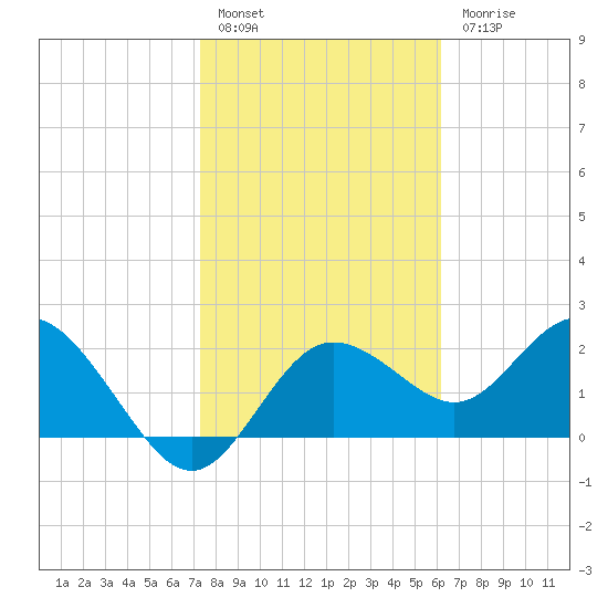 Dunedin tide chart for Friday, January 29, 2021