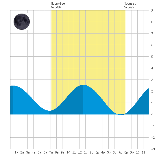 Dunedin tide chart for Sunday, April 11, 2021