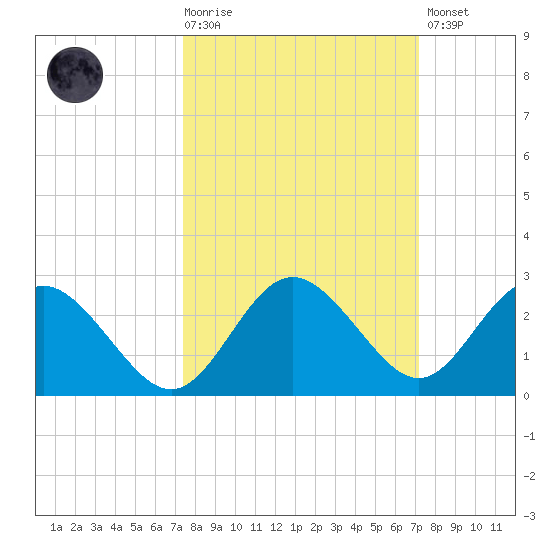 Dunedin tide chart for Wednesday, October 6, 2021