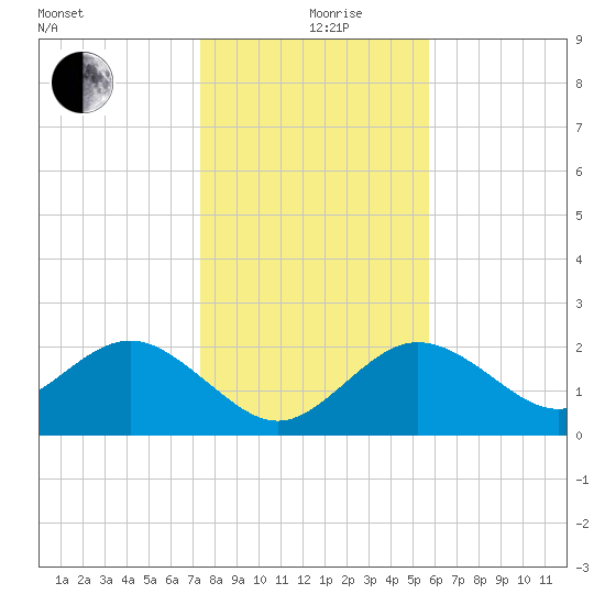 Dunedin tide chart for Thursday, December 29, 2022