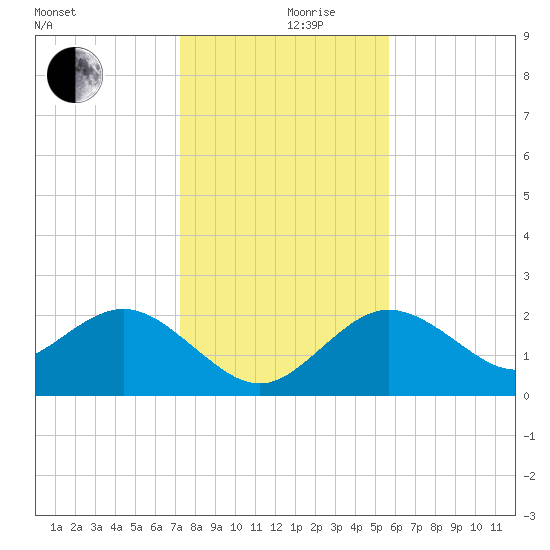 Dunedin tide chart for Tuesday, December 19, 2023