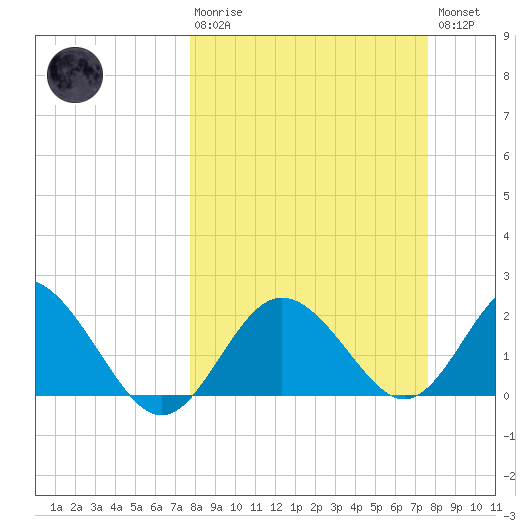 Dunedin tide chart for Sunday, March 10, 2024