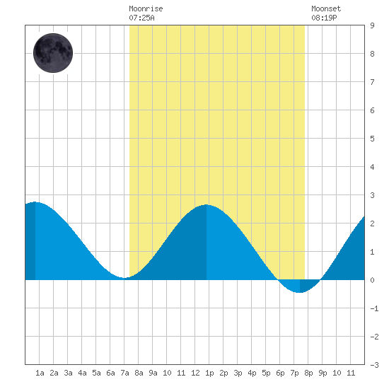 Dunedin tide chart for Saturday, March 29, 2025