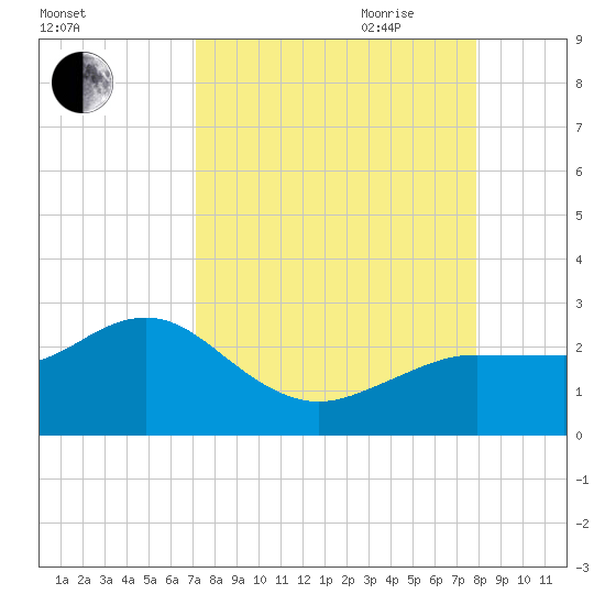 Dunedin tide chart for Sunday, August 31, 2025