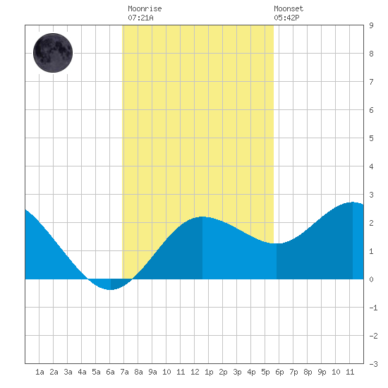 Dunedin tide chart for Thursday, November 20, 2025