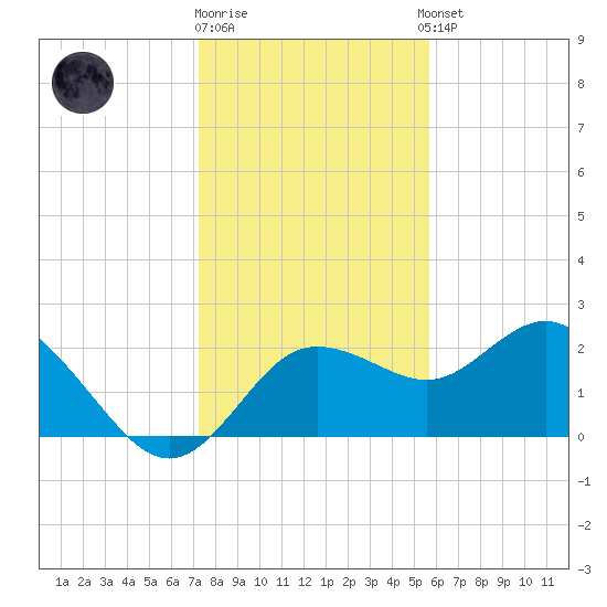 Dunedin tide chart for Friday, December 19, 2025