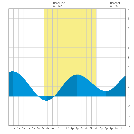 Dunedin tide chart for Wednesday, January 21, 2026