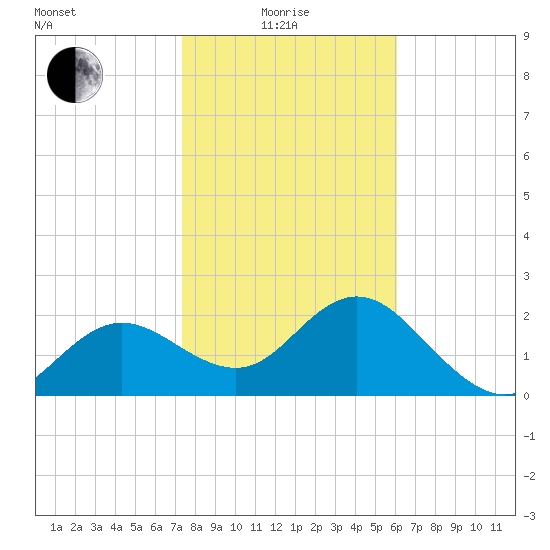 Dunedin tide chart for Sunday, January 25, 2026