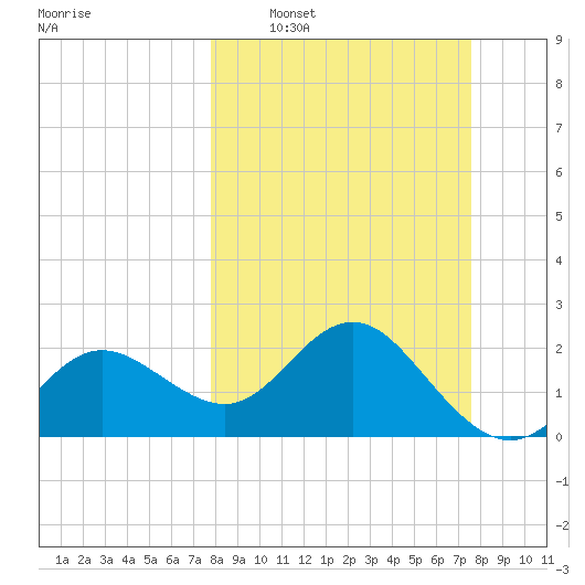 Dunedin tide chart for Sunday, March 8, 2026