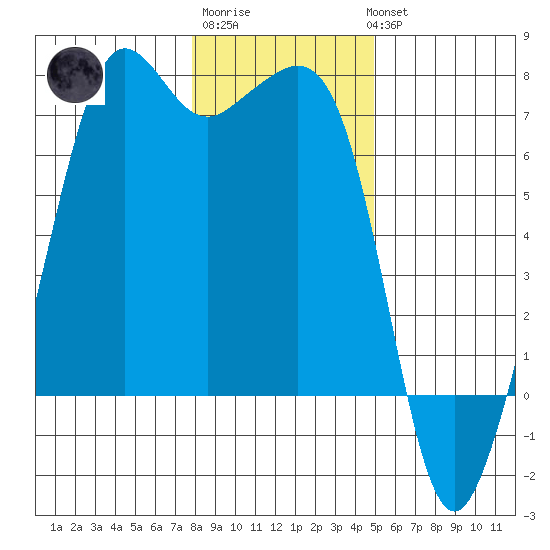 Dungeness tide chart for Saturday, January 21, 2023