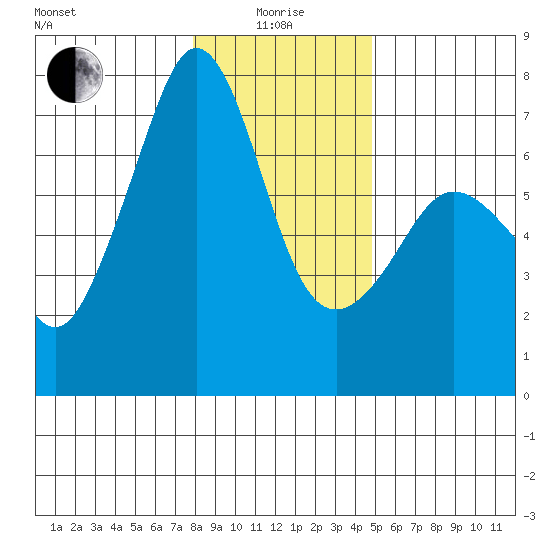 Dungeness tide chart for Wednesday, January 17, 2024