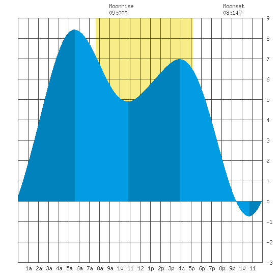Dungeness tide chart for Friday, January 31, 2025