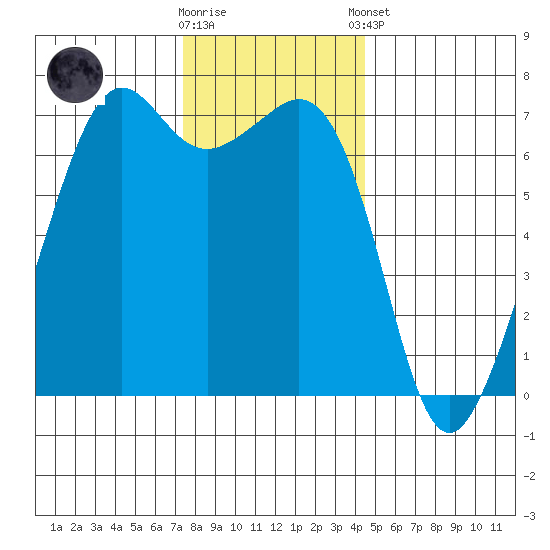 Dungeness tide chart for Wednesday, November 19, 2025