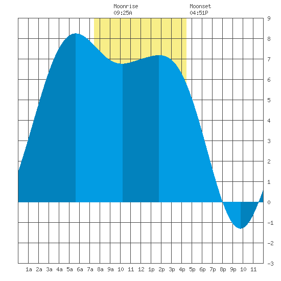 Dungeness tide chart for Friday, November 21, 2025
