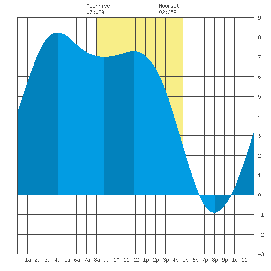 Dungeness tide chart for Friday, January 16, 2026