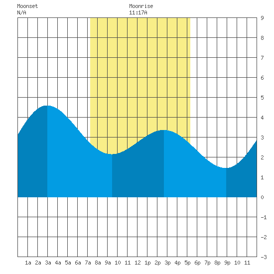 Ano Nuevo tide chart for Tuesday, January 19, 2021