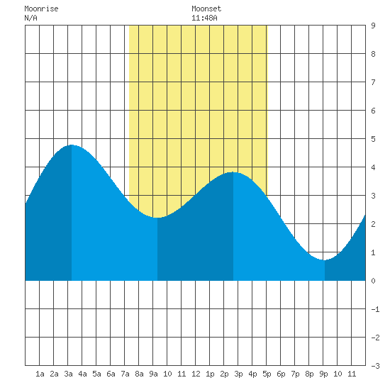 Ano Nuevo tide chart for Tuesday, January 5, 2021