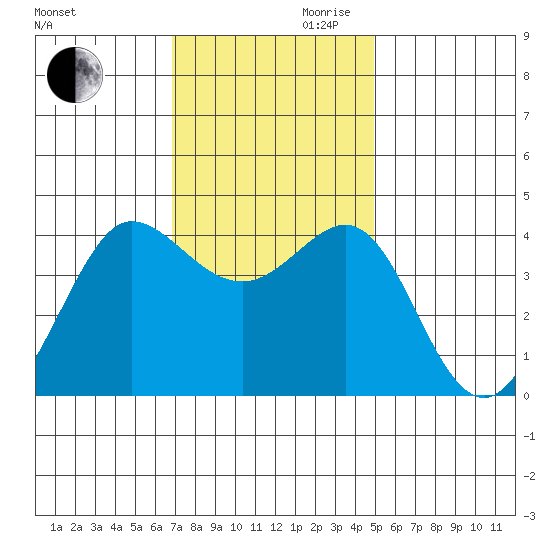 Ano Nuevo tide chart for Monday, November 20, 2023