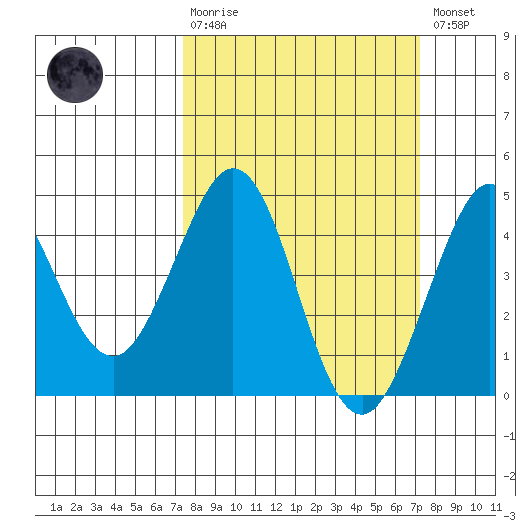 Ano Nuevo tide chart for Sunday, March 10, 2024