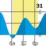 Ano Nuevo tide chart for Monday, March 31, 2025