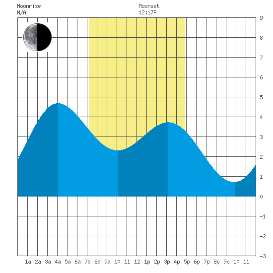 Ano Nuevo tide chart for Thursday, December 11, 2025