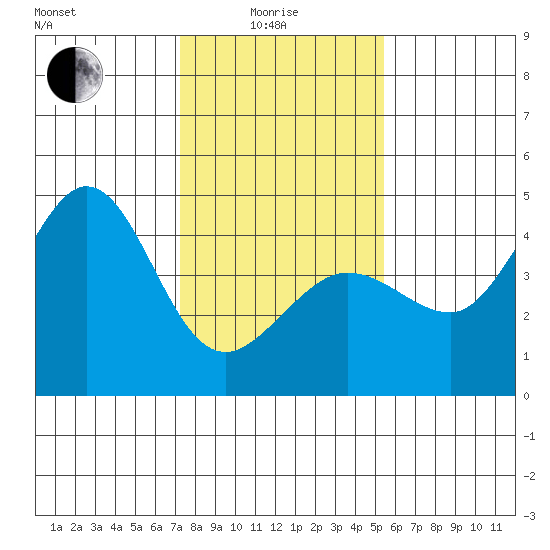 Ano Nuevo tide chart for Sunday, January 25, 2026