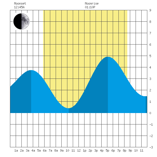 Ano Nuevo tide chart for Sunday, June 21, 2026