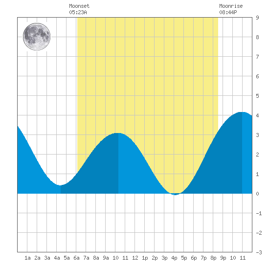 Dupont tide chart for Friday, June 21, 2024